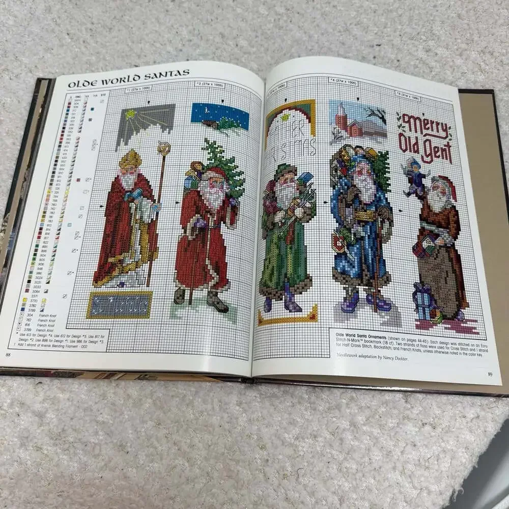 Leisure Arts Down Santa Claus Lane Hardcover Book